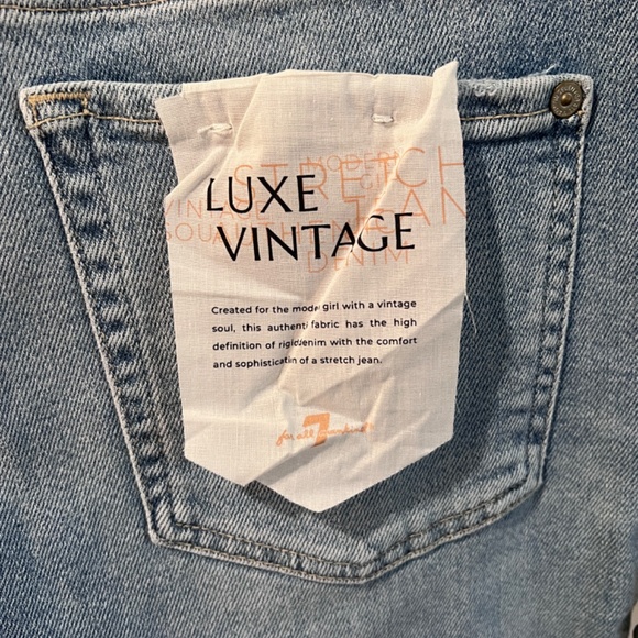NWT 7 For Mankind Josefina Slim Boyfriend Jeans Luxe Vintage Sizes 26, 27, 28 - Picture 6 of 9